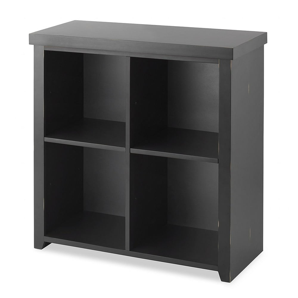 4Cube Storage Organizer, Distressed Walnut