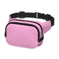 thumbnail image 2 of Honeii Pink Print Square Double Layer Waist Bag,Waist Belt Bag Fashion Fanny Women and Men,For Travel Running Hiking Walking, 2 of 9