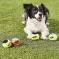 thumbnail image 2 of Pelota de tenis para perros Nerf Dog con chirriador interactivo, 4 unidades, 2 of 5
