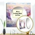 thumbnail image 3 of Designart "Views of the Majestic Mountains I" Mountains Square Mirror For Wall Decor - Large Multicolor Square Printed Wall Mirror Art - Square Traditional Mirror - Wall Mounted Square Large Mirror, 3 of 5