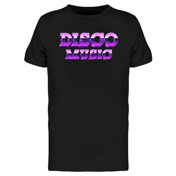 Disco Music T-Shirt Men -Image by Shutterstock, Male 3X-Large