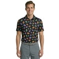thumbnail image 6 of Birdie Bound Men's & Big & Tall Men's Day of the Dead Print Polo Shirt with Short Sleeves, Sizes XS-4XLT, 6 of 6
