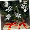 thumbnail image 2 of 20 Pcs Christmas Glitter Spray Berry Stems, Artificial Christmas Tree Picks Berry Stem Foam Christmas Tree Ornaments for Home Party Table Gift Indoor Decor (Silver), 2 of 9