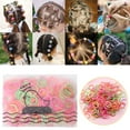 thumbnail image 5 of 50 Count No Damage Elastic Hair Ties Gentle Ponytail Holders Soft Seamless Headbands for Girls Toddlers Mixed Color Assortment Hair Ropes, 5 of 7