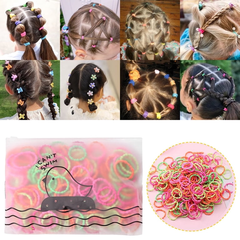 50 PCS Girls No Damage Hairband Elastic Hair Ties Tiny  display picture 1