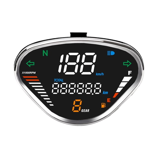 Indicateur de Vitesse Moto Professionnel Facile à Installer Durable LED Instrument