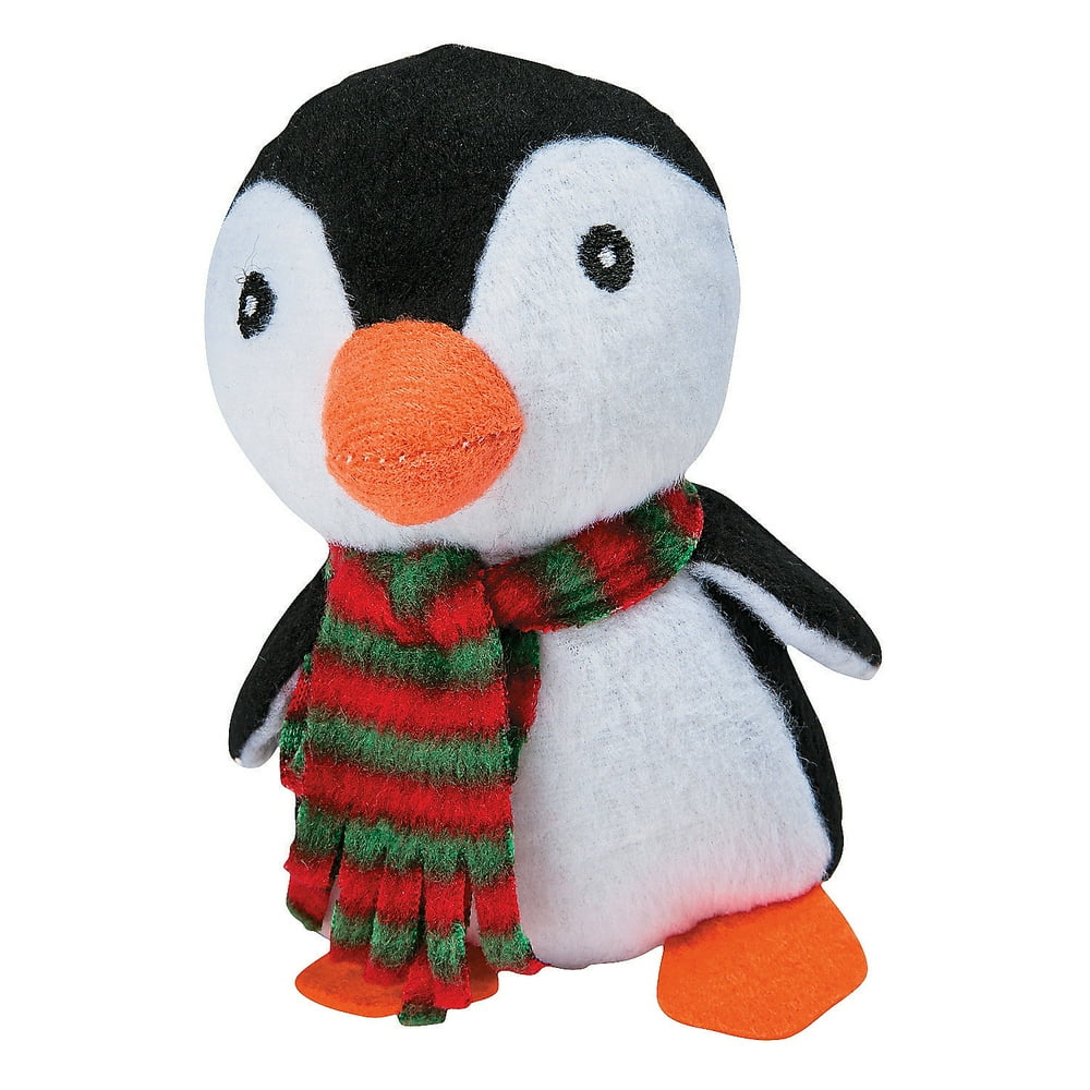 penguin soft toy with scarf