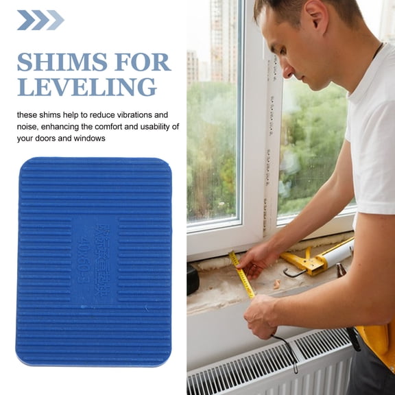 MERRYHAPY 100-Pack Plastic Shims for Window Leveling, Door Installation, Gap Filling, and Precise Adjustment Tools