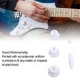 thumbnail image 3 of Guitar Control Knob, Plastic Volume Tone Knob Set for ST SQ Electric Guitars with 24 Fine Spline, CTS Style Split Shaft Potentiometers Inch Scale, 3 of 7