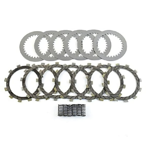 Clutch Friction Steel Plates Springs Kit Compatible with 1998-2014 Kawasaki KLX250S KLX250SF KLX300R 250cc 300cc DOHC 4-Stroke Liquid-Cooled Enduro Dual Sport 13088-0042 13089-1094