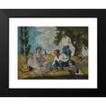 thumbnail image 2 of Paul Cézanne 14x12 Black Modern Framed Museum Art Print Titled - Picnic on a Riverbank (1873-74), 2 of 5