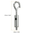 thumbnail image 2 of Uxcell Turnbuckle Hook & Eye, 6 Pack Wire Rope Tensioners for 1/16"-3/32" Wire Cable, 2 of 6