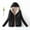 Black 1, variant on EQWLJWE Women's Lined Fleece Rain Jacket Winter Outdoor Waterproof Hooded Raincoat Ladies Snow Warm Ski Jackets Solid Color