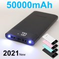 Power Bank 50,000mAh Portable Charger Backup Battery Pack With Dual USB
