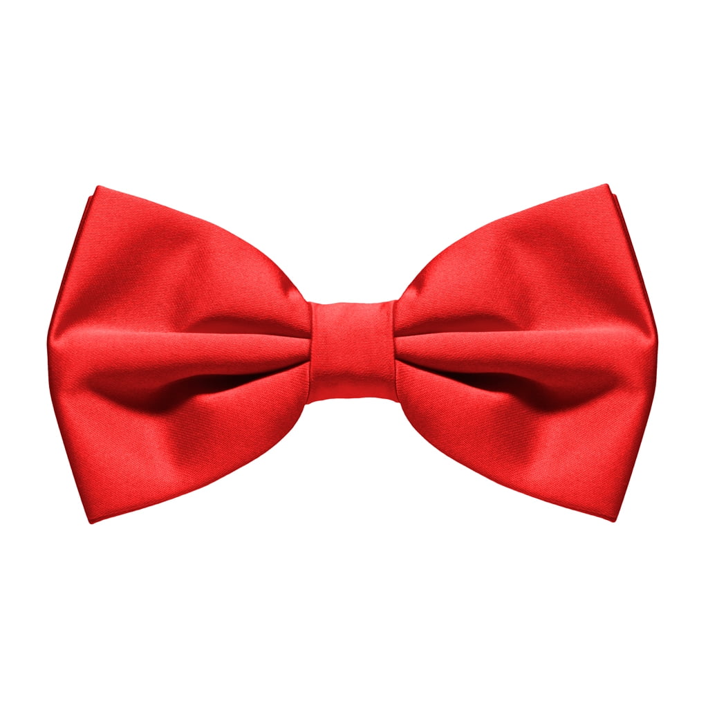 Red Men'S Bow Tie Premium Pre-Tied Bowtie Adjustable Fashion Tuxedo  Accessory (Red) - Walmart.Com