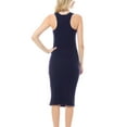 thumbnail image 4 of MixMatchy Women's Sleeveless Racerback Scoop Neck Bodycon Mini Dress, 4 of 4
