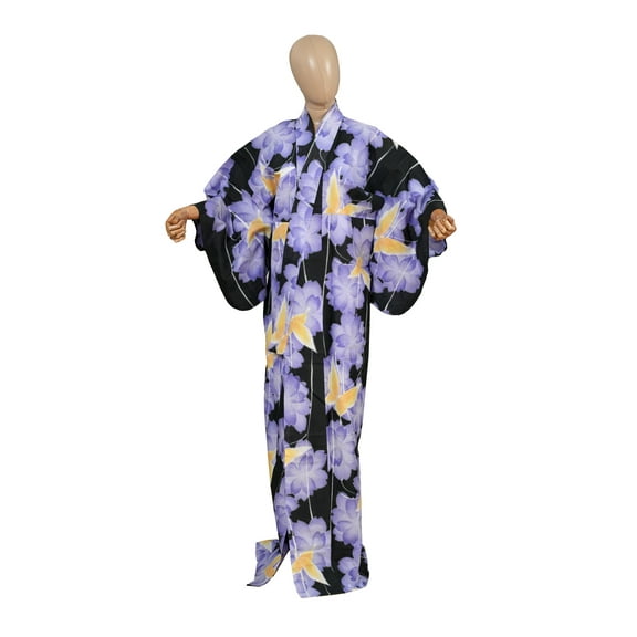 DEAR VANILLA Traditional Japanese Yukata Kimono for Women Summer Matsuri Cotton Robe Dress YKT-0021