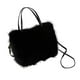 thumbnail image 3 of Bolso de peluche, bolso de hombro, bolso con asa, bolso tipo cartera, bolso suave de invierno con bandolera Negro, 3 of 9