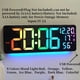 thumbnail image 3 of Reloj de Pared Digital Grande RGB, 8 Colores, Luz Ambiental, Temperatura, Humedad, Fecha, 2 Alarmas, Reloj de Mesa, Temporizador, Cuenta Regresiva., 3 of 5