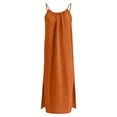 thumbnail image 6 of Wsysadlol Under $20 Womens Dresses Women Summer Boho Maxi Dress Sleeveless Gradient Color Spaghetti Strap Backless Flowy Beach Dress Casual Loose Cover Up Dress, 6 of 7
