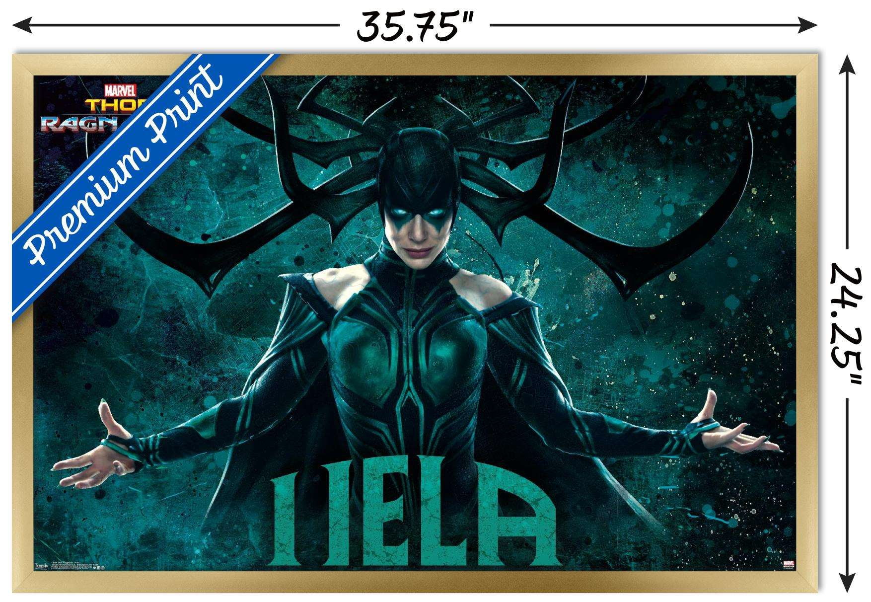 Marvel Cinematic Universe - Thor - Ragnarök - Hela Wall Poster, 22.375" x 34", Framed