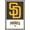 Barnwood Framed Version, variant on MLB San Diego Padres - Logo 22 Wall Poster, 22.375" x 34"