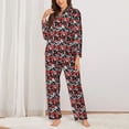 thumbnail image 2 of Naloa Graffiti Valentine Day Pajamas for Women Set, Womens Pajama Sets, Lounge Sets for Women, 2pjs for Women-X-Large, 2 of 7