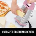 thumbnail image 6 of GORILLA GRIP Cheese Grater, BPA Free Stainless Steel Box Graters, Cheeses and Veggie Shredder, Pink, 6 of 10