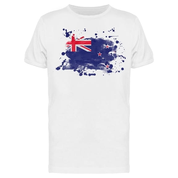 New Zealand Flag Grunge Tee Men's -Image by Shutterstock