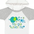 thumbnail image 4 of Inktastic My Gigi Loves Me Cute Elephants Boys or Girls Baby Bodysuit, 4 of 5