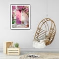 thumbnail image 4 of Cuadros Decorativos Kits de pintura de diamante 5D DIY Casa rosa Taladro redondo completo Decoración de pared Artesanía Wdftyju embutido en tela, 4 of 9