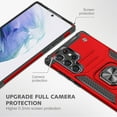 thumbnail image 2 of FIEWESEY Cases for Samsung Galaxy S23 Ultra Case [Military Grade Drop] Heavy Duty Silicone Rugged Shockproof Protective Cover for Samsung Galaxy S23 Ultra Phone Case with Ring Kickstand Hard (Red), 2 of 7