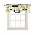thumbnail image 7 of Tie Up Valance Curtain for Kitchen, Modern Line Style Art Rod Pocket Short Curtains Adjustable Tie-Up Shade Valances, Color Block Window Treatment for Bathroom Living Room Bedroom, 7 of 7