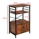thumbnail image 4 of Cocina con Almacenamiento Gabinete de Cocina de 3 Niveles, Marrón FurnitureR Moderno, 4 of 6