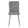 thumbnail image 3 of Set de 4 Sillas de Comedor Gris HOMEMAKE FURNITURE Patas Doradas de Metal Escandinavo Minimalista, 3 of 6