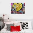 thumbnail image 4 of Shiartex  Graffiti Canvas Wall Art, Street Graffiti Canvas Wall Art, Modern Street Graffiti Wall Art, Love Hearts Graffiti Painting for Girl Room Decor 20x16 in/16x12 in, 4 of 4
