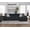 Charcoal, variant on Roundhill Furniture Nason Wide Wale Corduroy Sectional Sofa Chaise, Charcoal