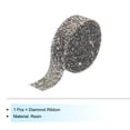 thumbnail image 3 of Unique Bargains 1 Roll 3 Yards Self Adhesive Crystal Rhinestone Diamond Ribbon for Crafts Project Grey, 3 of 5