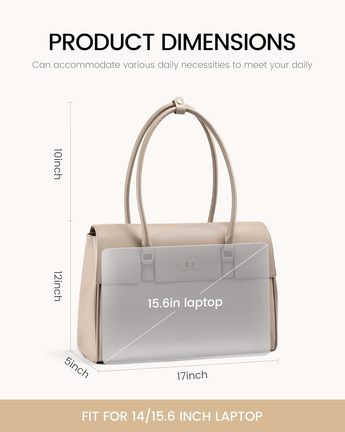 LOVEVOOK Laptop Bag for Women Work Tote 15.6 Inch Briefcase Messenger Bag Waterproof for Business Office Dating