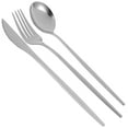 thumbnail image 3 of HEMOTON Stainless Steel Tableware Set with Smooth Surface and Comfortable Grip for Kitchen Use Silver 1 Set, 3 of 8