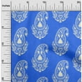 thumbnail image 2 of oneOone Cotton Poplin Twill Blue Fabric Asian Paisley Diy Clothing Quilting Fabric Print Fabric By Yard 56 Inch Wide, 2 of 5