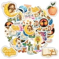 thumbnail image 4 of 35pcs-70pcs Religious Stickers Christian Cross Stickers Biblical Stationery for Laptops Suitcases Notebooks, 4 of 9