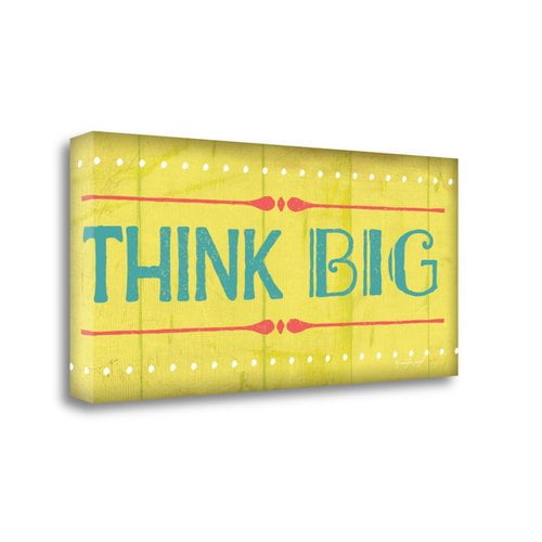 Tangletown Fine Art 'Think Big' Textual Art on Canvas