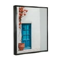 thumbnail image 4 of Stupell Industries Blue Door in Greece Travel & Places Photography Black Floater Framed Art Print Wall Art, 17 x 21, 4 of 10