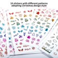 thumbnail image 4 of Seitruly Juego de pegatinas navideñas para manicura de 16 Uds., pegatinas de Luna navideñas coloridas convenientes con buena adherencia para el hogar, Arte de uñas Seitruly CE002415-00, 4 of 6