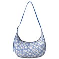thumbnail image 1 of Lightweight Hobo Bag featuring Daisy Artwork Adjustable Strap Smooth Zipper Nylon Material Perfect for Daily Use and Travel, 1 of 5