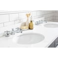 thumbnail image 4 of Water Creation Queen 60" Wood Double Bathroom Vanity in Cashmere Gray & White, 4 of 4