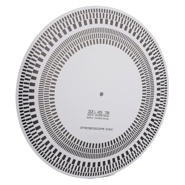 Turntables Tachometer Disc, 3mm Thickness Multifunctional Dual Sided Design Record Player Speed Disk for Home