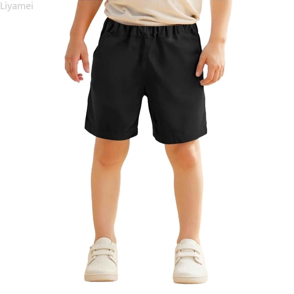 Liyamei Toddler Boys Girls Solid Sport Shorts Kids Casual Shorts Boys Shorts Size 18-24 Months