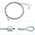thumbnail image 3 of 4 Pack 8.6ft Garage Door Cable 3mm Dia Torsion Spring Wire Cable for 7ft Garage Door, Galvanized Steel, 3 of 5